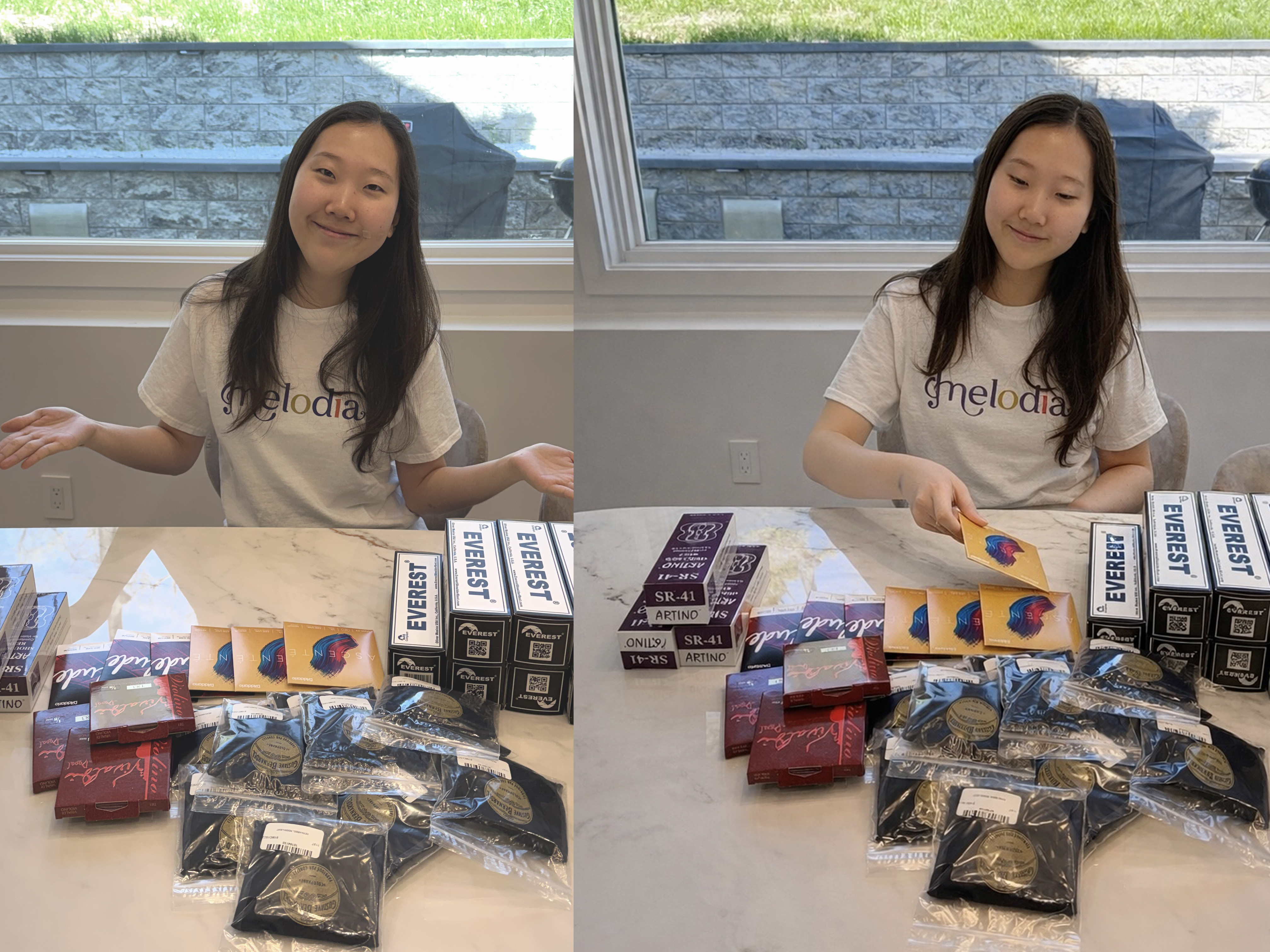 Jungmin Allison Kim organizing essential supplies