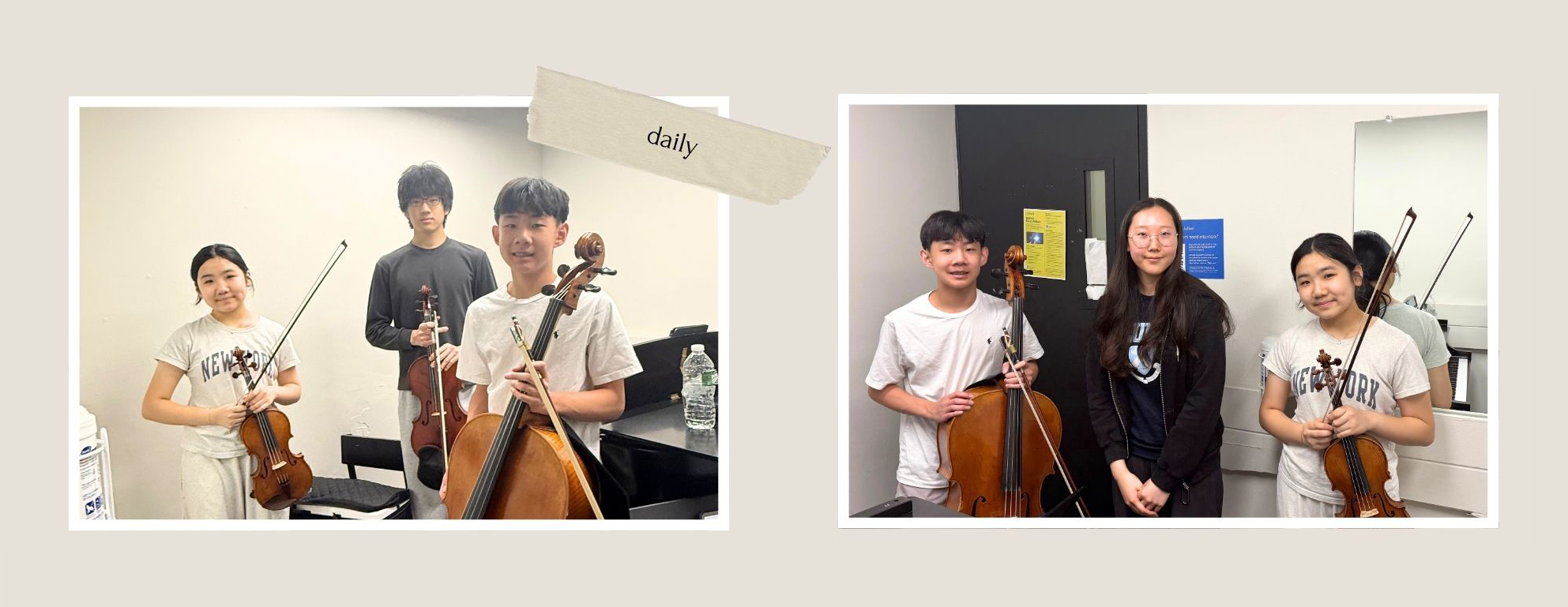 Melodia students after benefit concert rehearsal