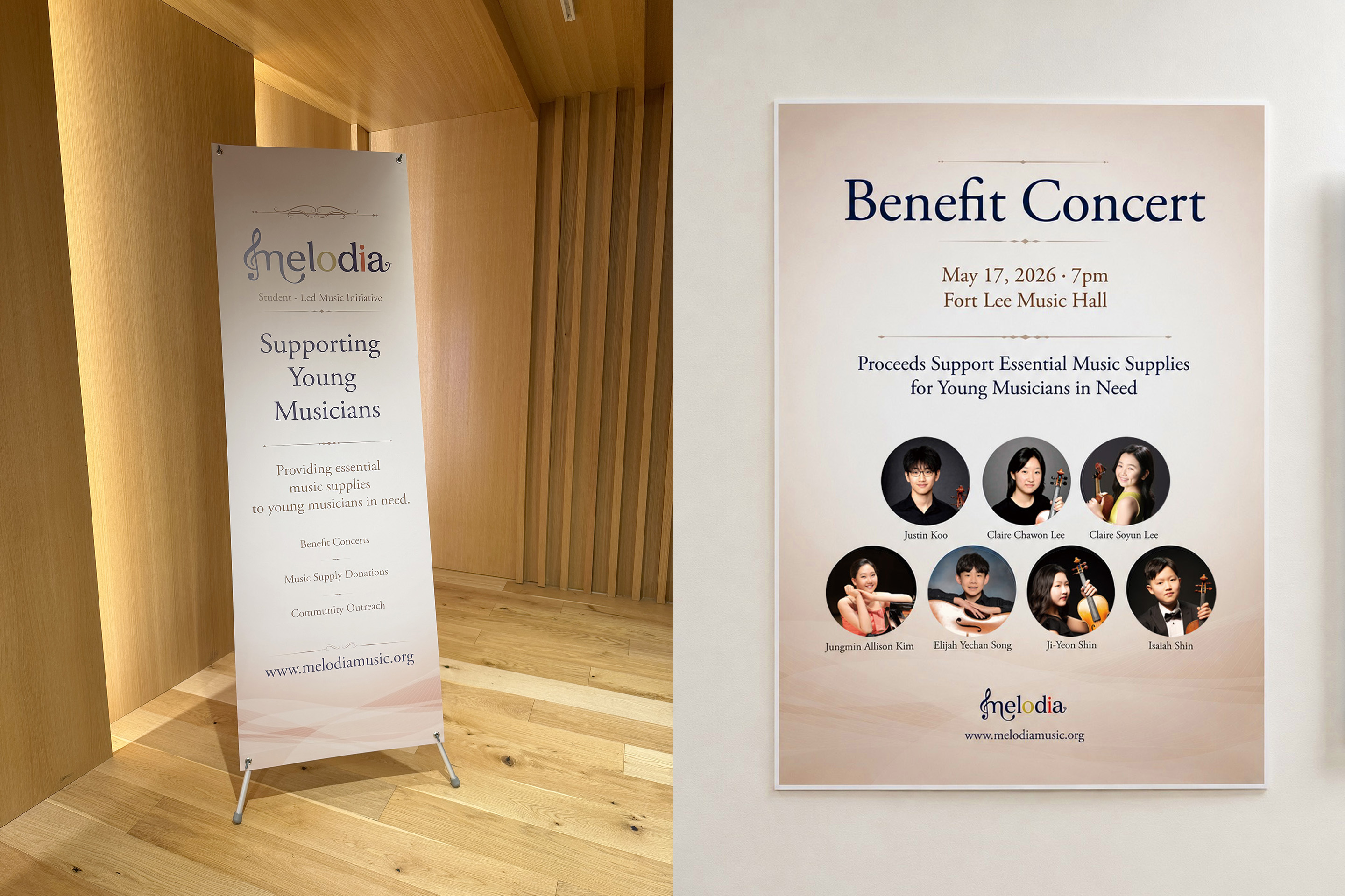 Melodia Benefit Concert day preparations