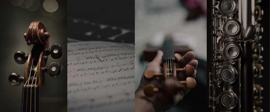 Young musicians performing